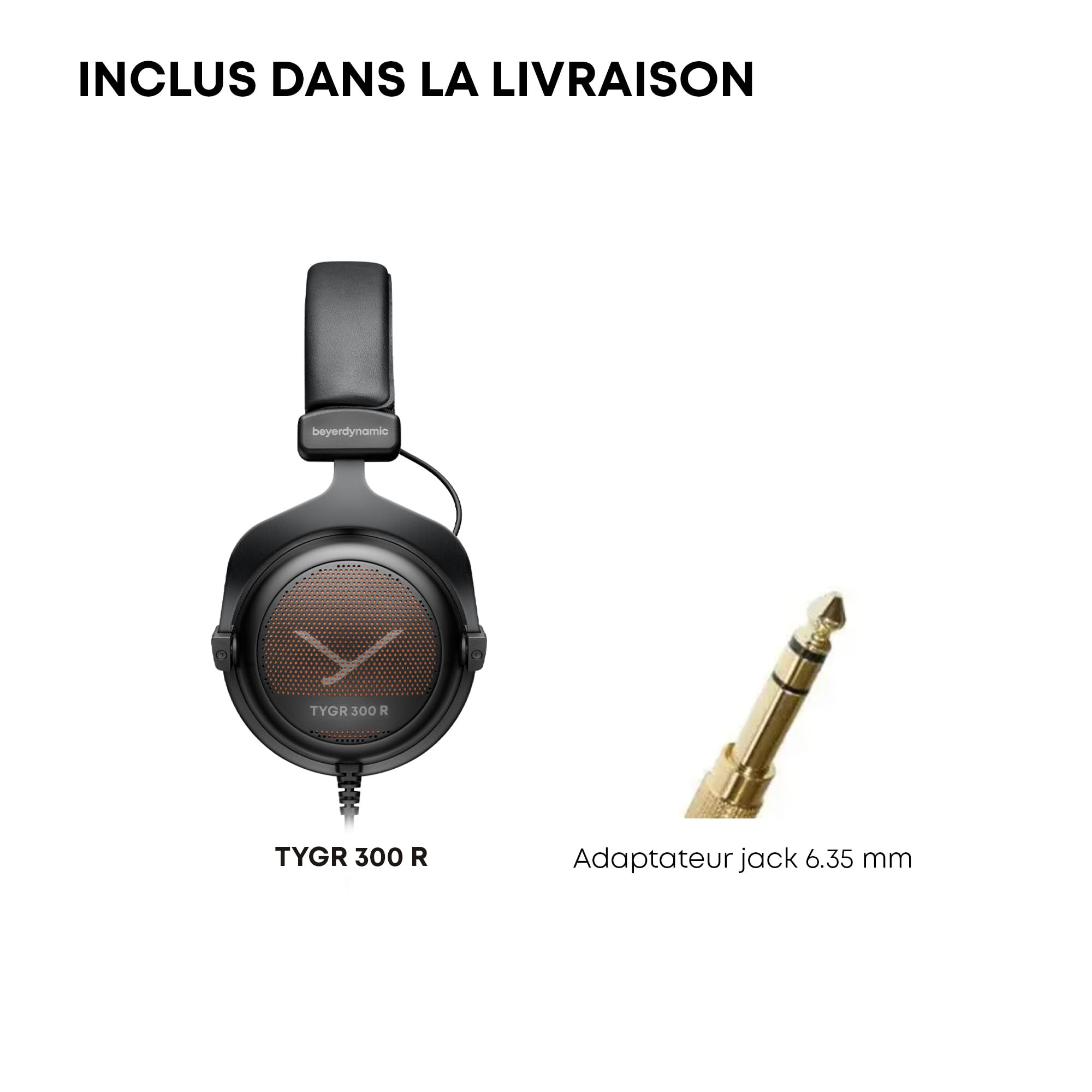 beyerdynamic TYGR 300 R Casque Audio, Casque Gaming Ouvert, Filaire, Noir