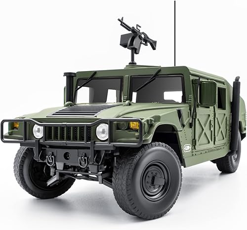 Modelos de automóviles fundidos a presión, escala 1/18, coches de metal militares, juguetes del ejército, modelo de vehículo blindado alimentado por