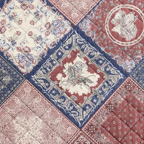 Image of Paseo Road Tasha Polizzi Patchwork Bandana 2 Piece Twin Cotton Quilt Set