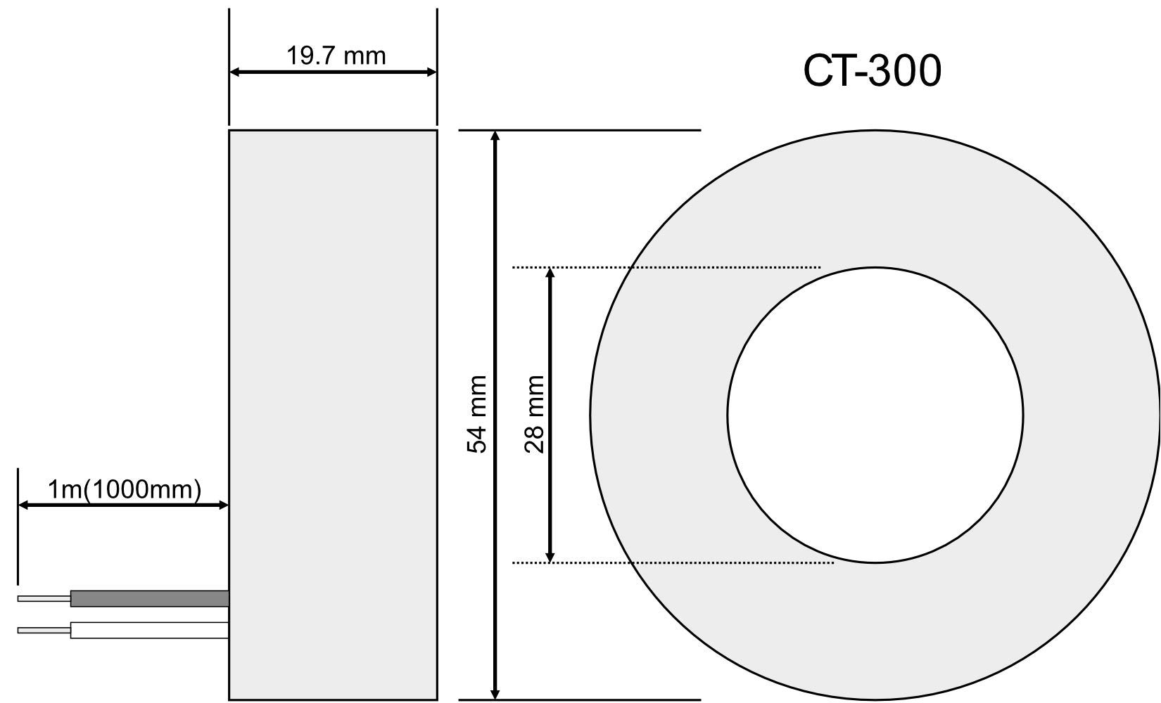 Tense Elektronik EM-250DIN - Multímetro para medición de corriente (2 A-250 A), voltaje y frecuencia en redes de 3 fases, riel DIN digital, color gris, negro y rojo