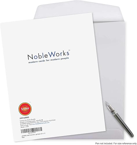 Miniatura 7 de NobleWorks Tarjeta de aniversario divertida jumbo de 8.5 x 11 pulgadas con sobre (paquete de 1) Pareja, marido, esposa, padres felicitaciones