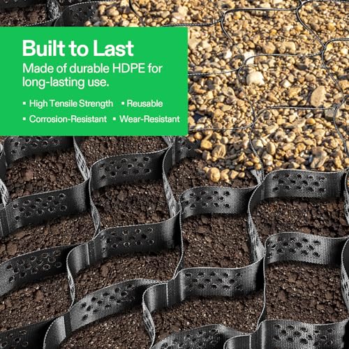 Image of VIVOSUN 2'' Depth Ground Grid, 6.5x17 ft, High-Density HDPE Geo Cell