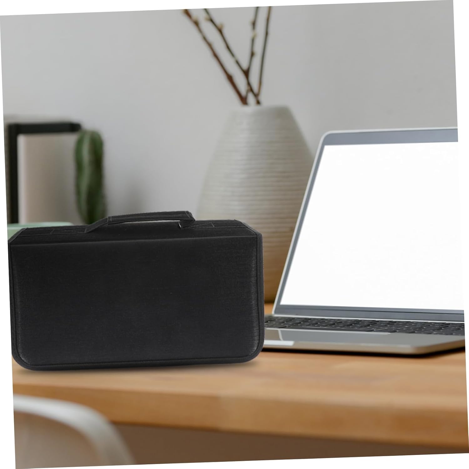 2pcs Cd Storage Case Large Capacity Cd Bag Zipper Case Holder Hard Shell Pouch Portable Disc Bag for Dvd