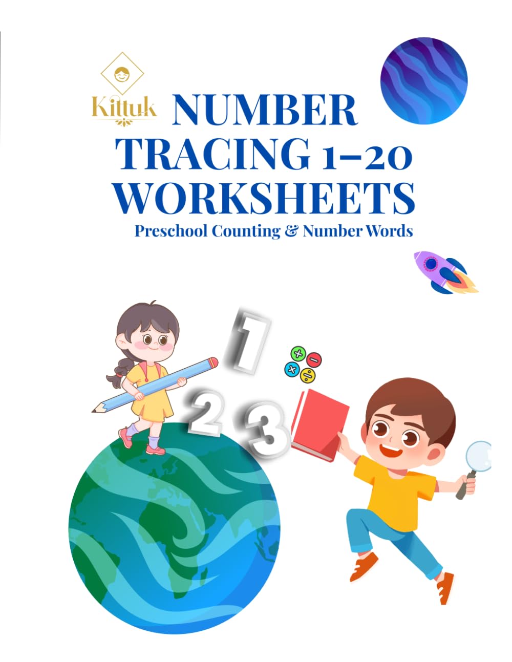 Trace & Learn Numbers 1–20: Fun Number Tracing Workbook for Kids