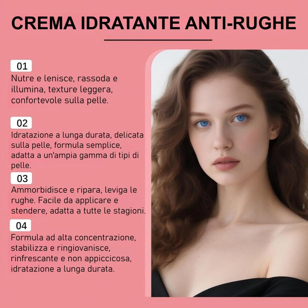 Kumiara Crema Age Reset 50 ml per Donne and Uomo, Anti - Rughe, Idratante, Anti - Invecchiamento, Calmante e Nutriente, Adatto a tutti i tipi di pelle