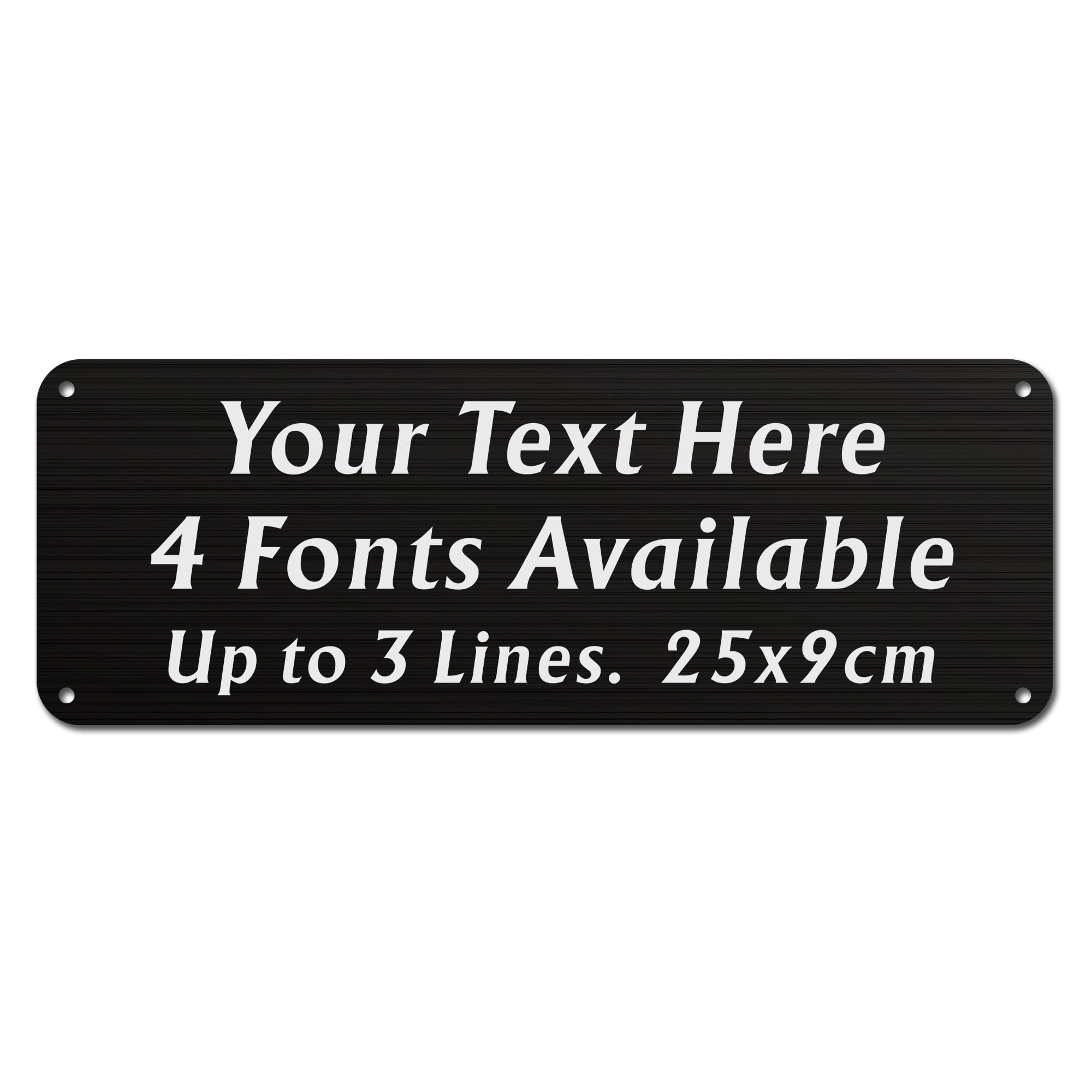 Personalised Garden Sign Garden Plaques for Outside 25x9cm Engraved Metal Gardens Signs Engraved Plaques House Signs for Outside Welcome Signs with Wall Fixings(Design 1)