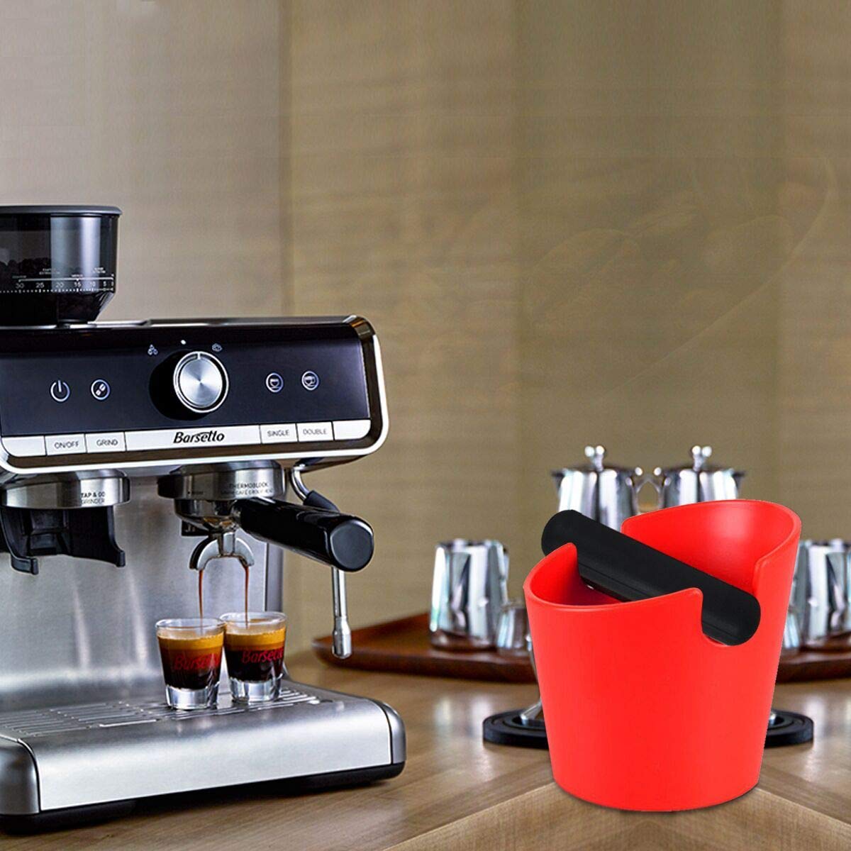 Amazon.co.jp: コーヒーノックボックス レッド : Home & Kitchen