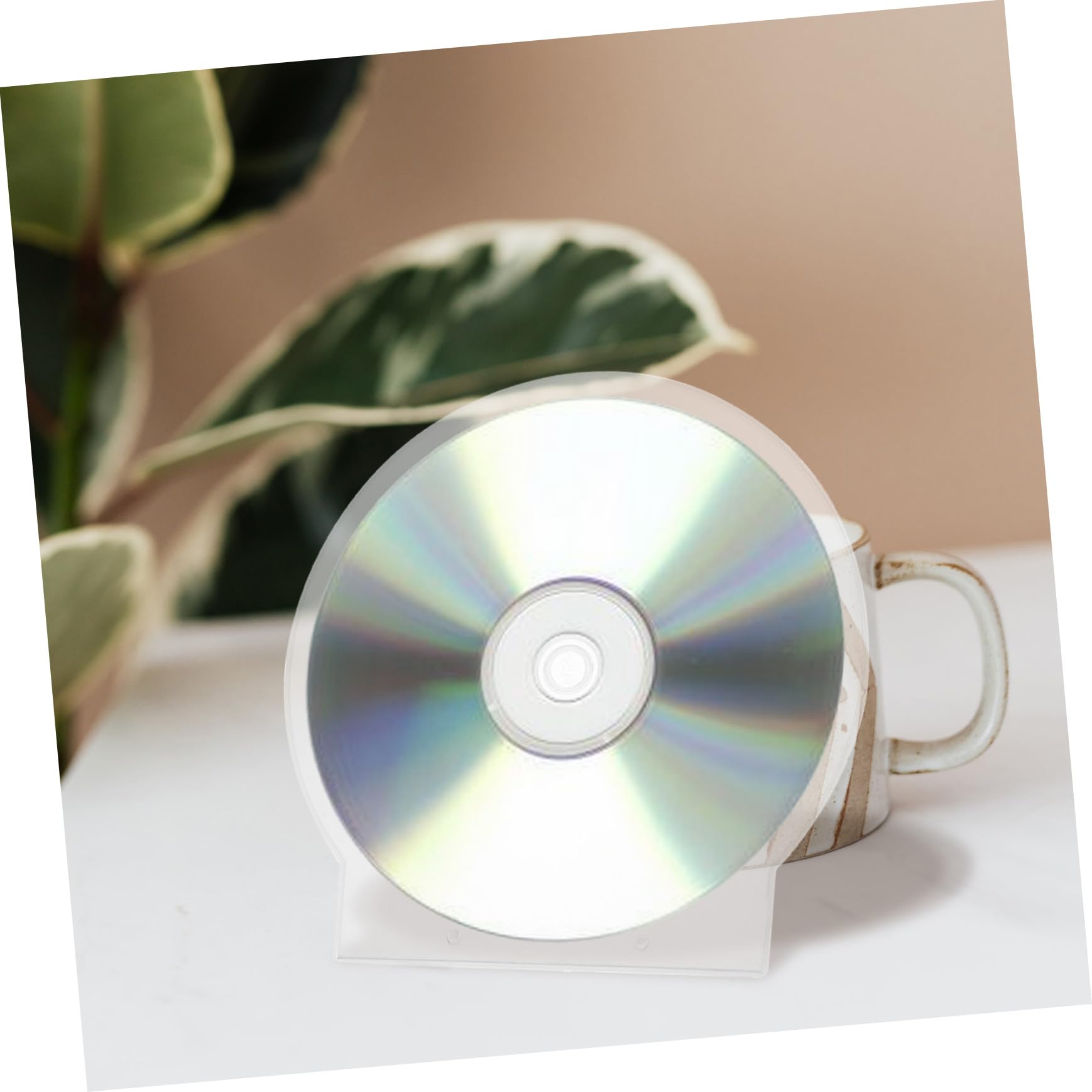 Vaguelly Custodia per CD Rigida e Spessa, 50 Pz, Custodie per Dischi Portatili Protettive, Borse Trasparenti per Dvd, Organizer CD Reutilizzabile per Casa, Auto e Ufficio