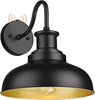 Vista 17 de Luces de granero de cuello de cisne para exteriores, apliques de pared al aire libre, luces rústicas de montaje en pared exterior, accesorios