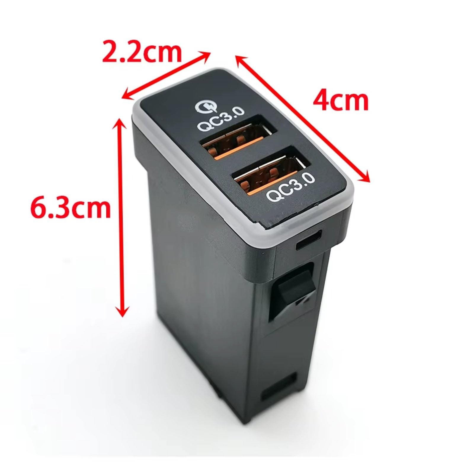 Prise USB Auxiliaire Compatible Avec Toyota Pour FJ Cruiser Pour LC120 Voiture Double Prise QC3.0 Rapide Téléphone Adaptateur Chargeur Interface USB AUX voiture