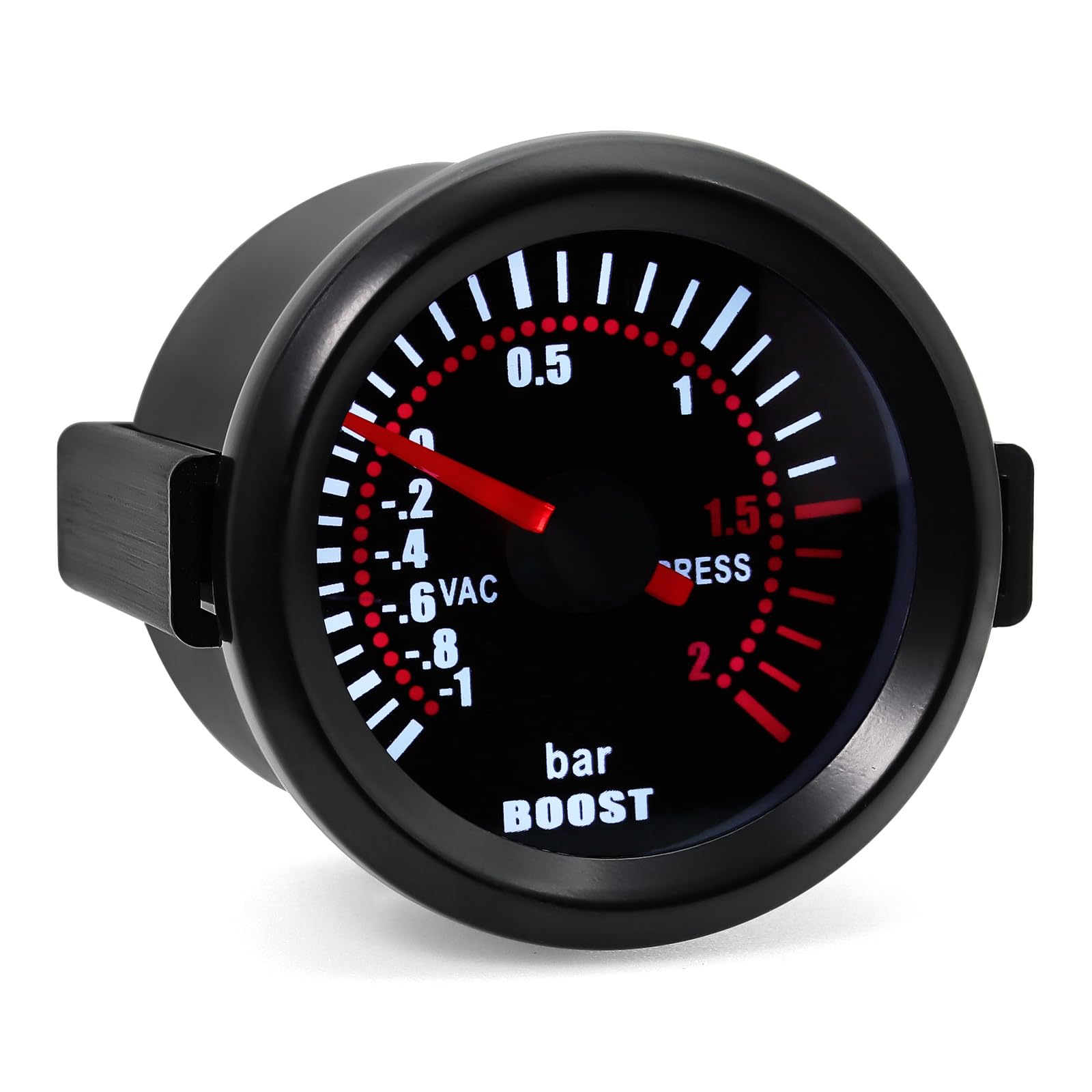2" 52mm Bar LED Light Boost Meter Zeiger Kit Druck Turbo Ladedruckanzeige Meter DC 12V Digital Turbo Boost Messgerät Universal