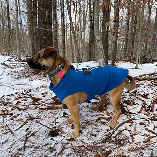 Chandail en polaire à fermeture éclair bleu XL pour chiens de petite et moyenne taille - 8