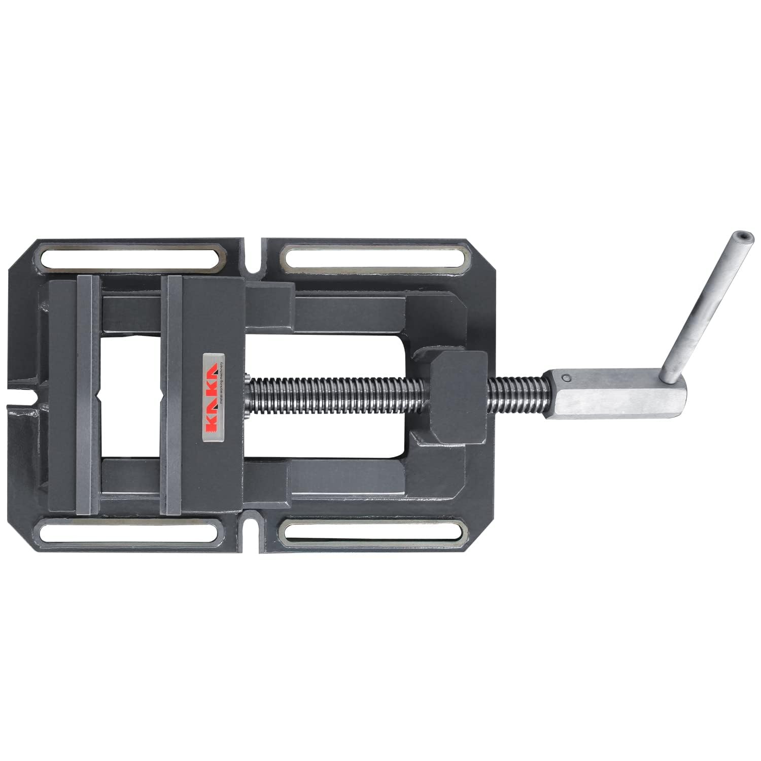 KAKA INDUSTRIAL Drill Press Vise,8-Inch Heavy-Duty Drill Press Vise, Low-Profile Cast Iron Milling Machine Vice for Precision Metalworking​ TSL-200