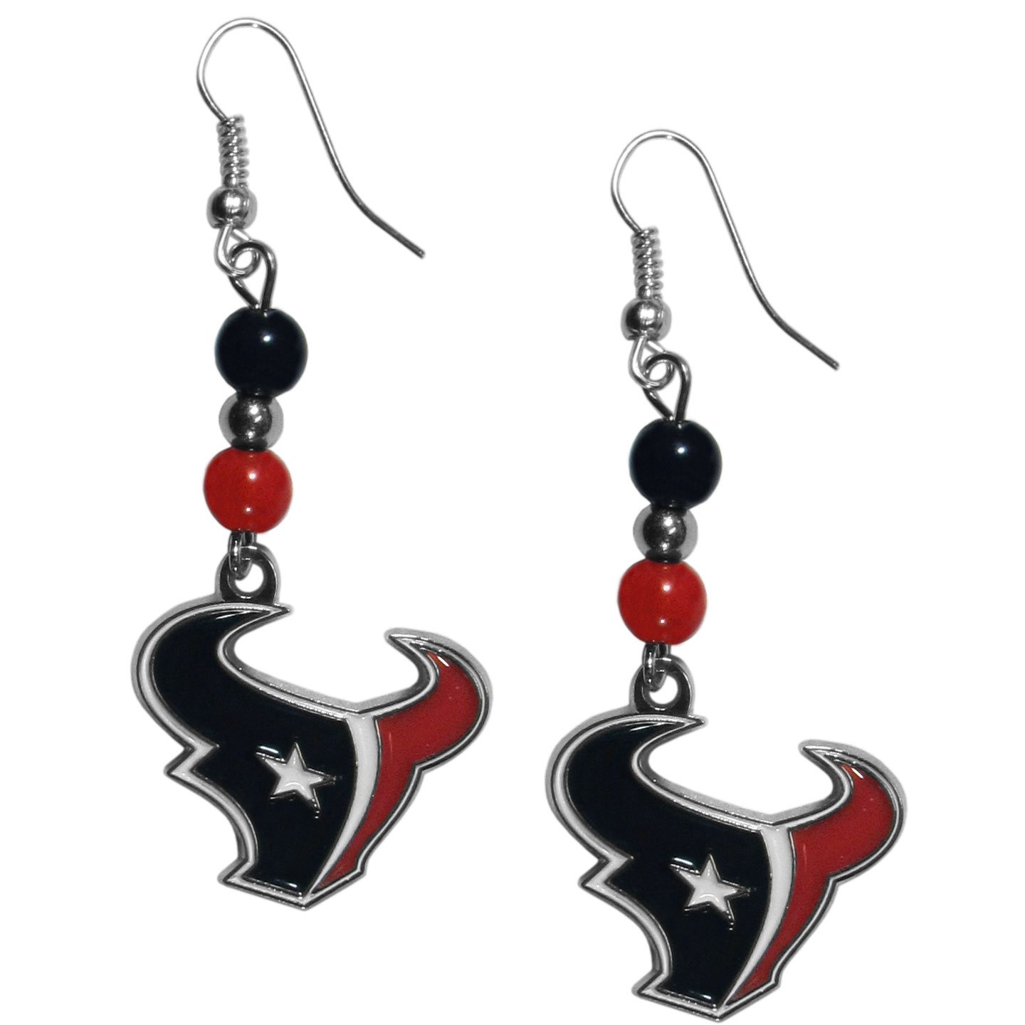 NFL Fan Bead Dangle Earrings