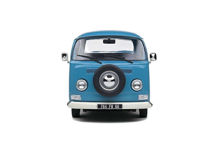 Amazon.com: Solido 1:18 Volkswagen T2 Pick UP Blue 1968
