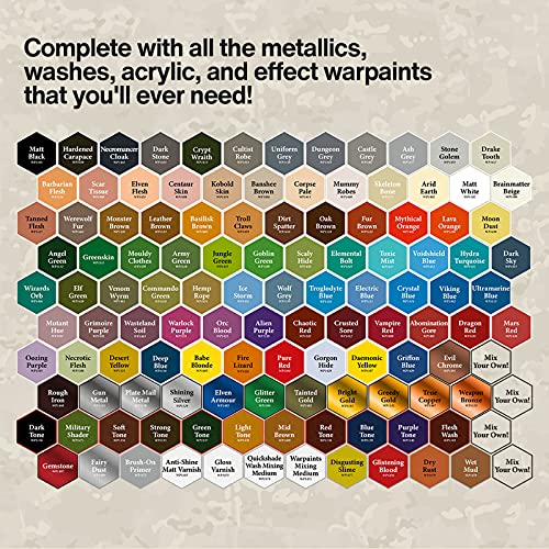 Wargames Delivered Army Painter Ultimate Miniature Paint Set, For Miniature Figure Painting - All-Inclusive Model Acrylic Paint Set: Spill Proof Paints, Hobby Brushes, Mixing Balls, & Mixing Bottles. #TOP3
