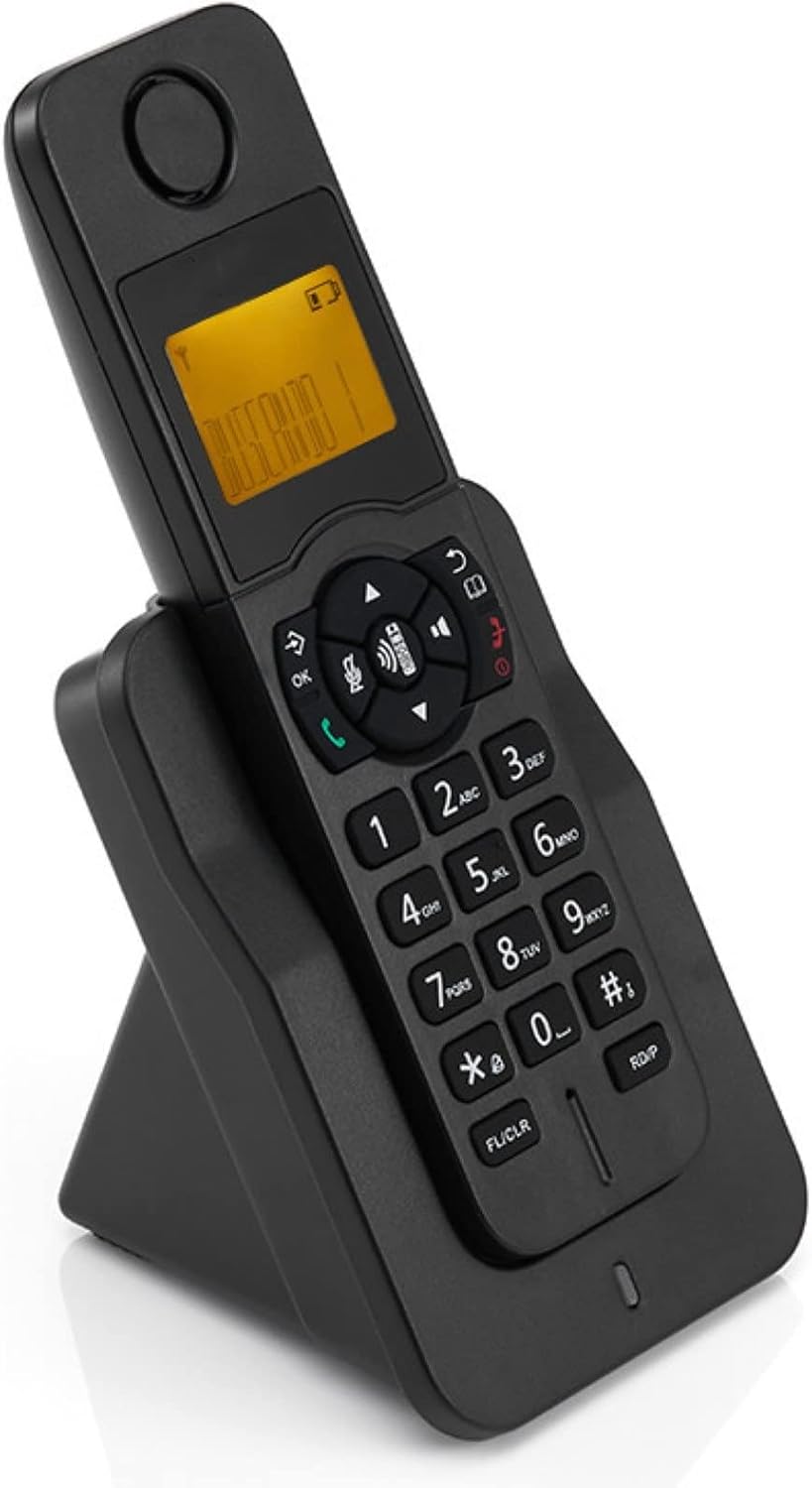 Cordless Desk Telephone for Home and Office Use, Answering Machine 1.9GHz Talking Caller ID Expandable Up to 5 Handsets