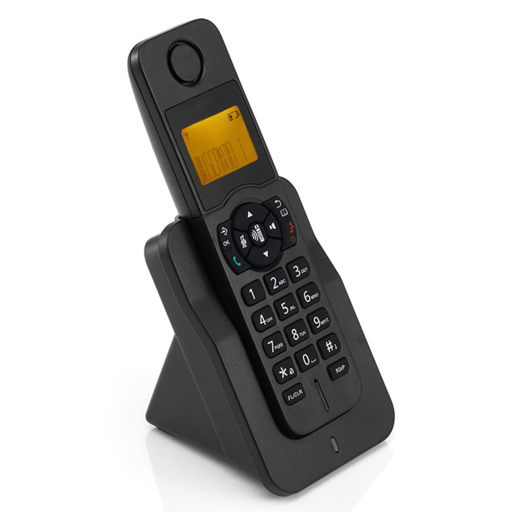 Telefono Cordless Tavolo per La Casa E L'Ufficio, Segreteria Telefonica, ID Chiamante Parlante A 1,9GHz Espandibile Fino A 5 Portatili