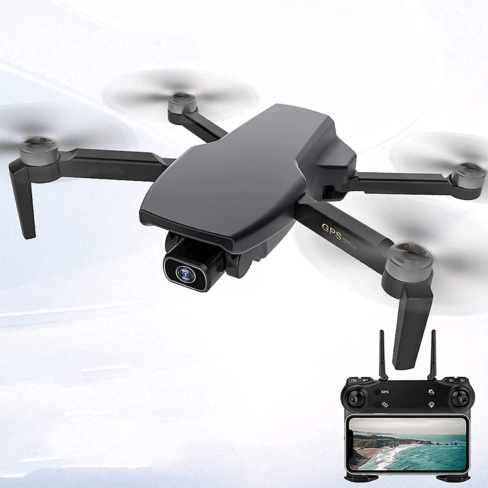Drone GPS WiFi 6K HD Live Video Camera Drone For Beginners,Auto Return,Gesture Control, Follow Me And Headless Mode Anti-Shake Remote Control Aircraft With A Long Range Of 3000 Meters Airc