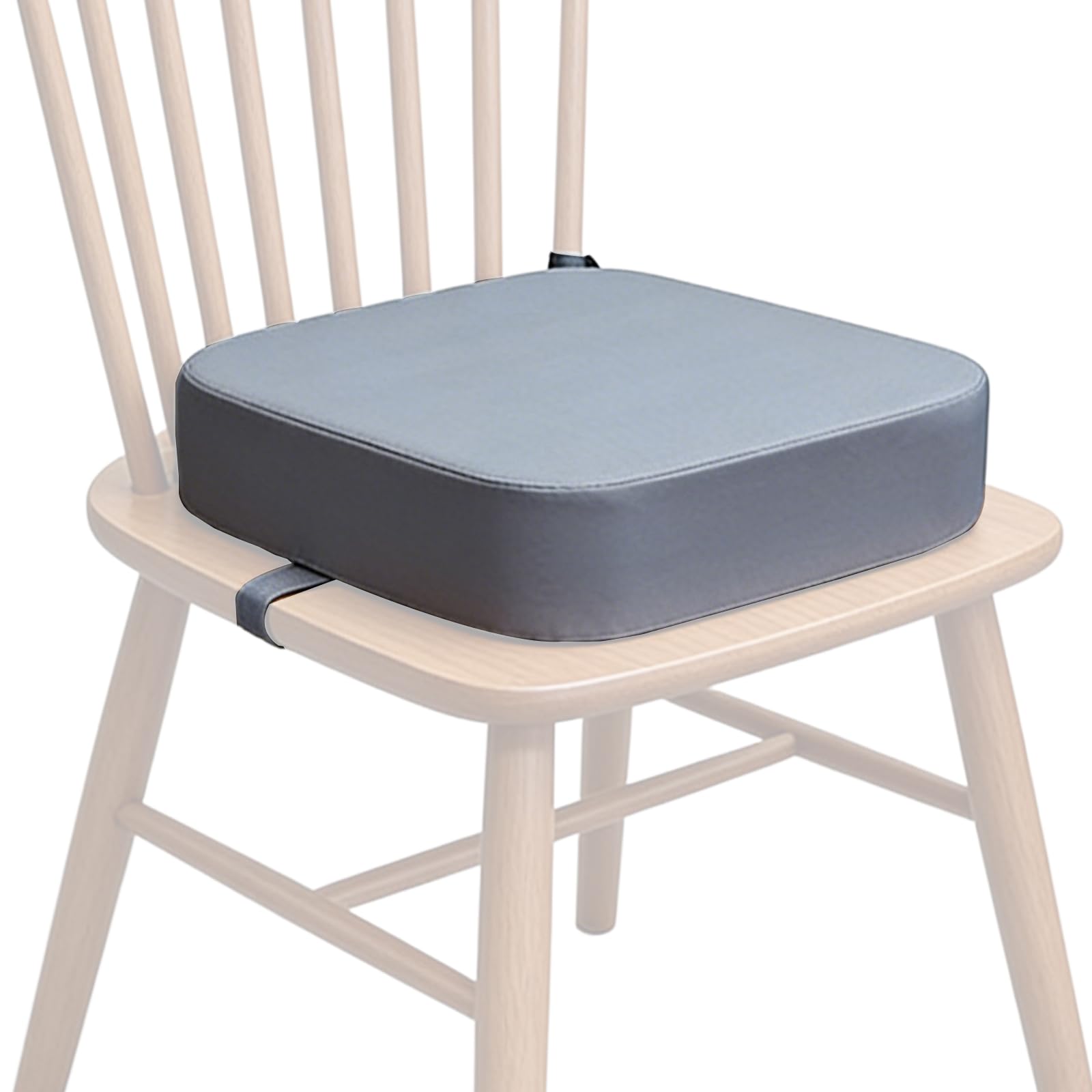 Seduta rialzata per bambini 34x34x9 cm antiscivolo con 2 fibbie sicurezza lavabile grigio chiaro