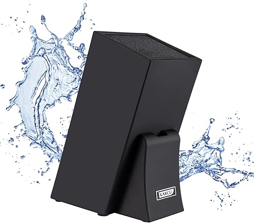 Soporte para cuchillos, gran capacidad de 10 x 5 pulgadas, estante multifuncional para almacenamiento y colocación de cuchillos (sin cuchillos)