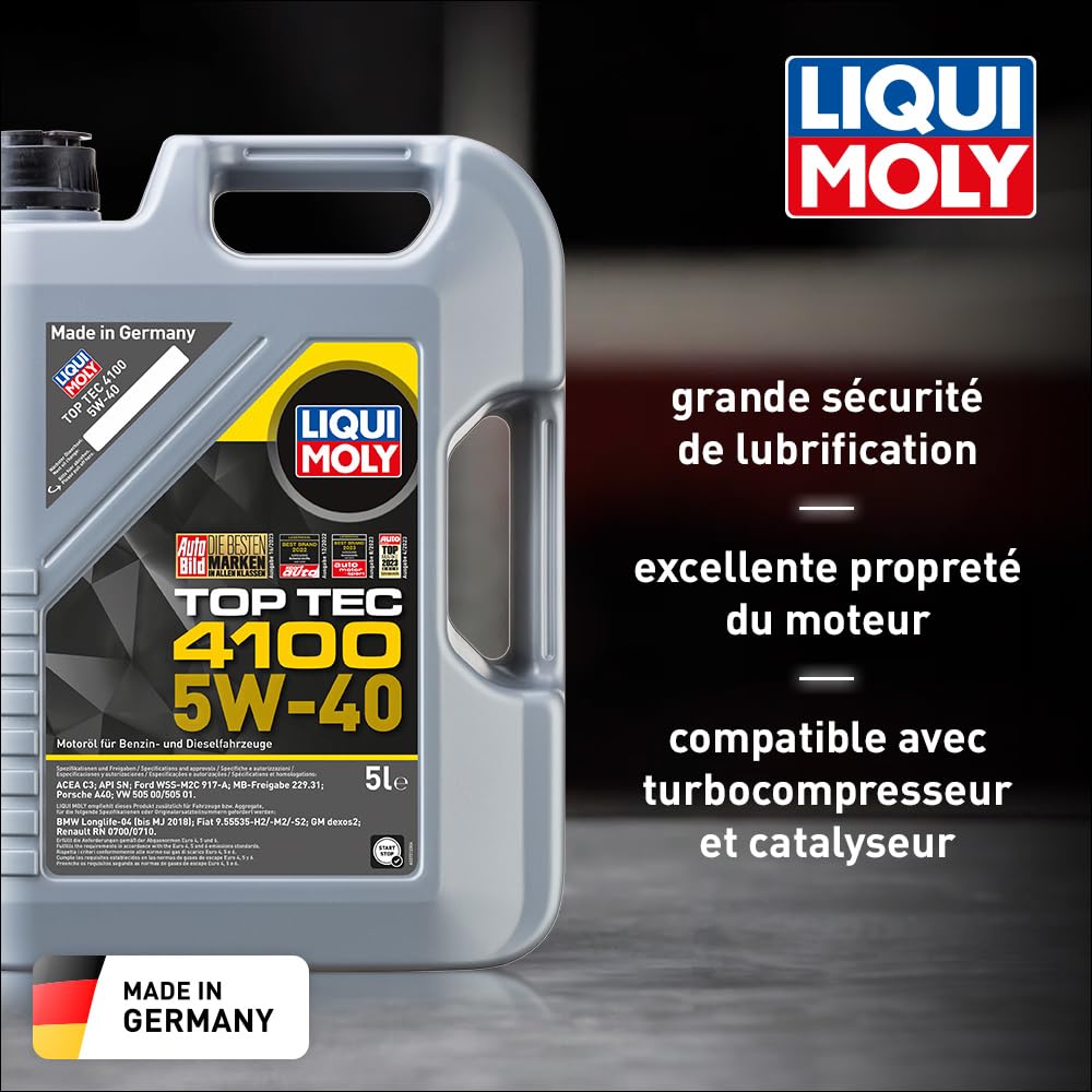 Huile Moteur Liqui Moly Top Tec 4100 5W40