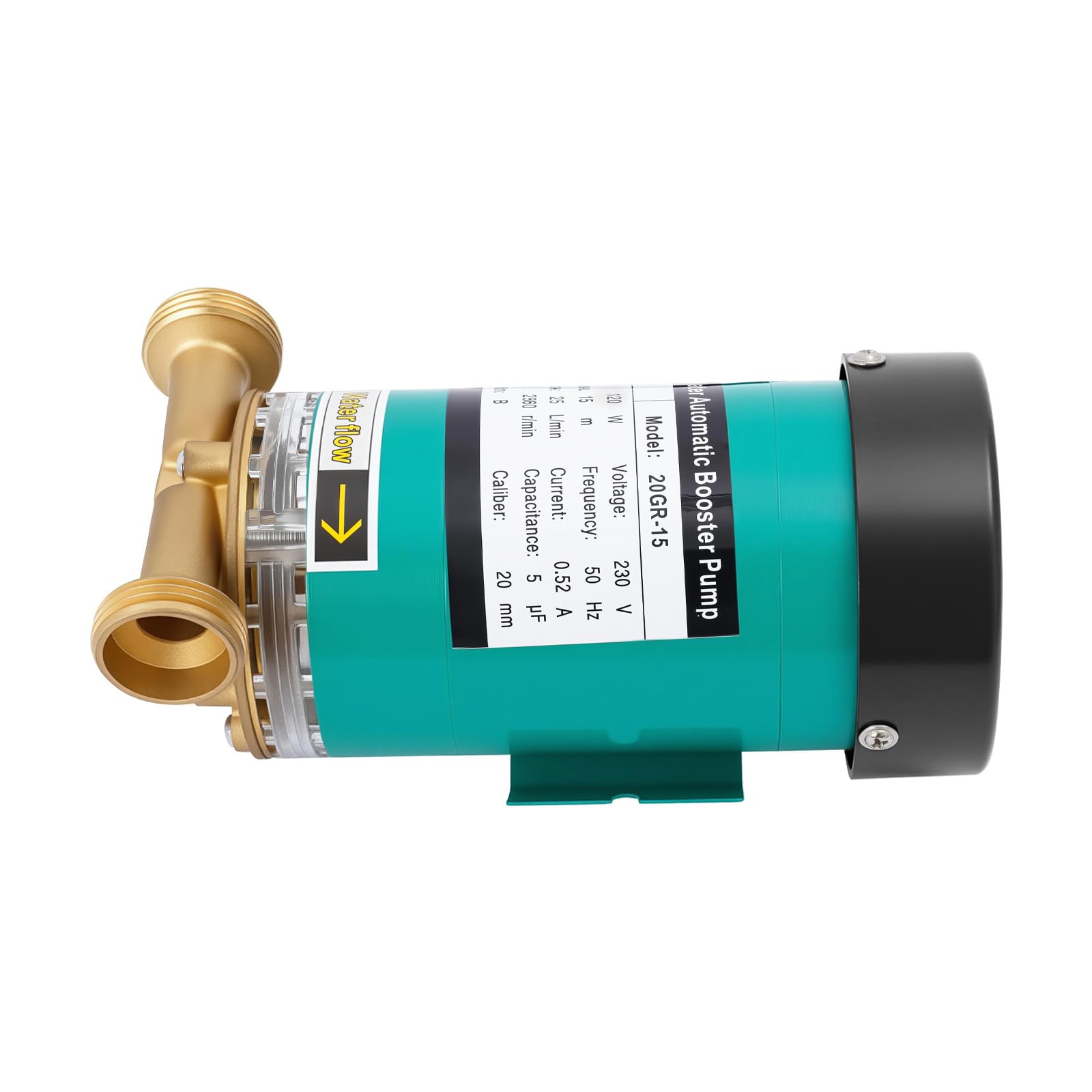 Automatyczna pompa podwyższająca ciśnienie 120 W, domowa hydrofor z samozasysaniem, wydajność tłoczenia 25 l/min, wysokość tłoczenia 15 m, ciśnienie wody 1,5 bar, cicha pompa wodna do prysznica