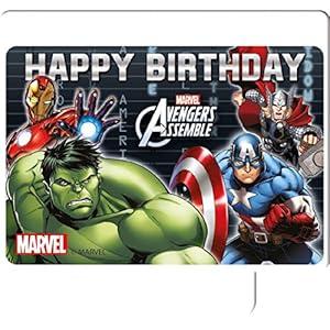 Marvel Avengers Assemble Party Uitnodigingen Verjaardagskaars