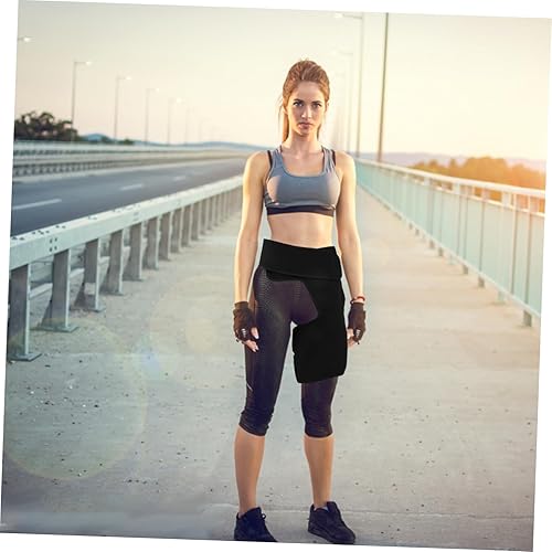 Miniatura 2 de Soporte ajustable de neopreno para la ingle para hombres y mujeres, envoltura de compresión para isquiotibiales, muslo, cadera, diseño ligero que