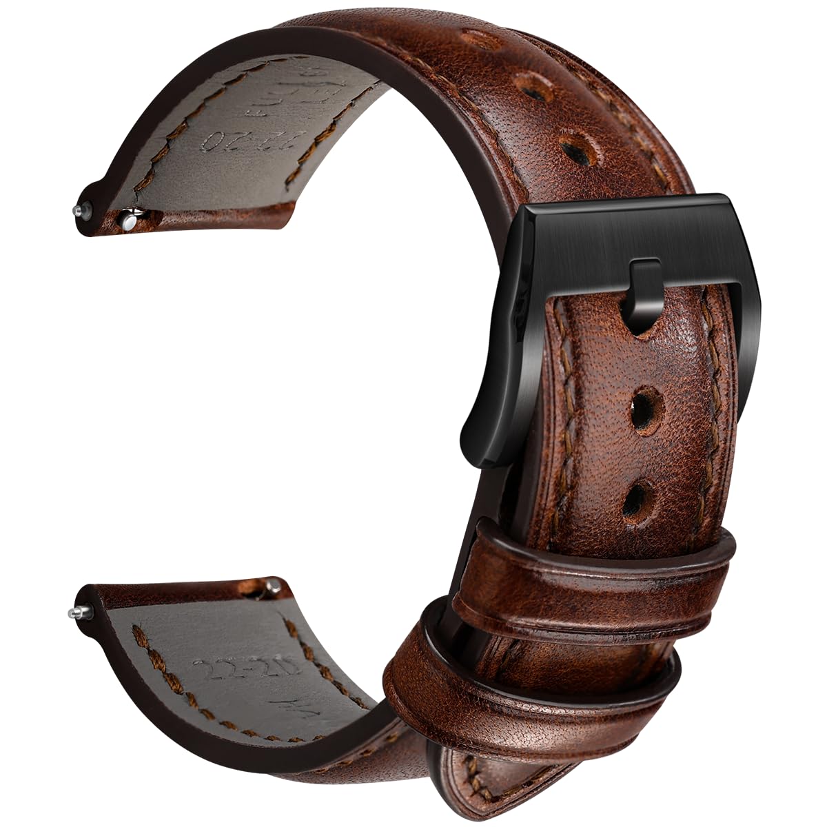 REZERO Leather Watch Bands, Handmade Quick Release Watch Straps, Luxury Full-Grain Vegetable-Tanned Leather Watch Bracelets, Sturdy & Wear-Resistant,