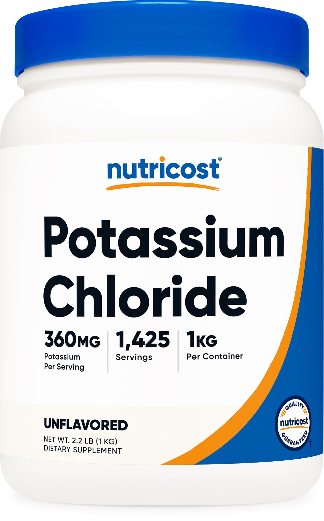 Nutricost Potassium Chloride Powder 1kg - Gluten Free, Non-GMO 35.27 Ounce (Pack of 1)