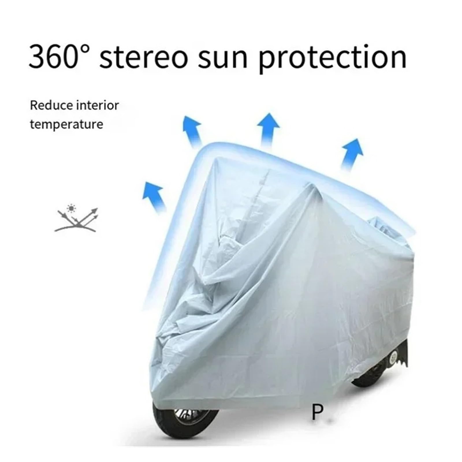Funda para Moto Scooter para Cubierta Protectora Motocicleta Impermeable para Exteriore Protección Solar Prueba Polvo UV Ropa Bicicleta Y Scooter(S 100X200CM)