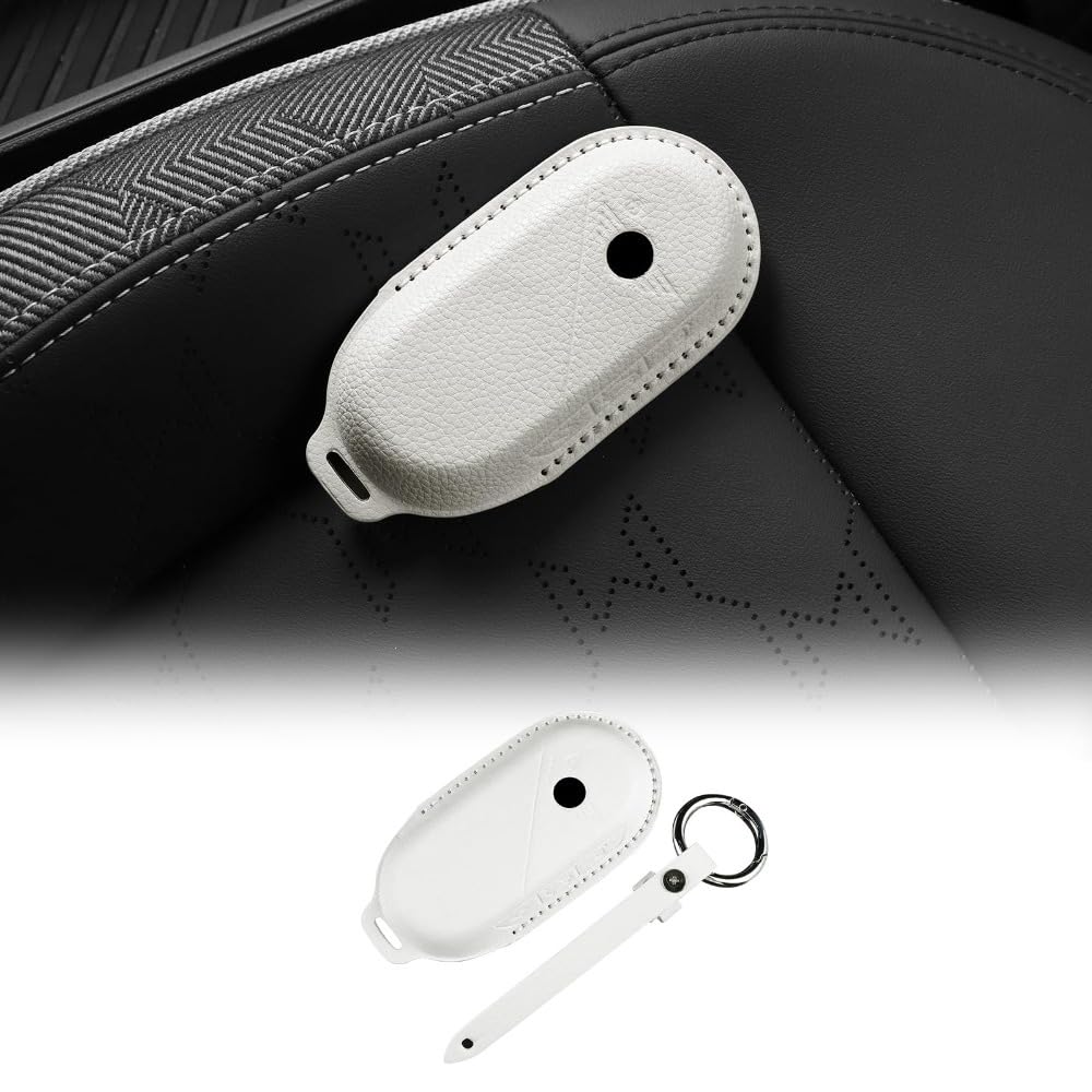 Mauxpiao E Fit For 2024-2025 Mini J01 J05 U25 F65 F66 F67 Leather Key Cover, Aluminium Protectiv Cas For Remot Key Fob, Car Key Converter Rewr/E/A