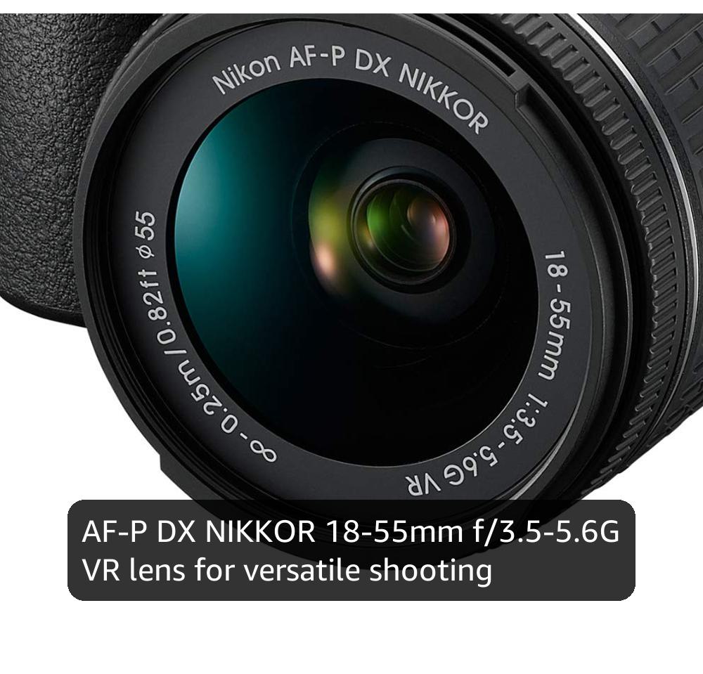 D5600 DX-Format Digital SLR w/AF-P DX NIKKOR 18-55mm f/3.5-5.6G VR