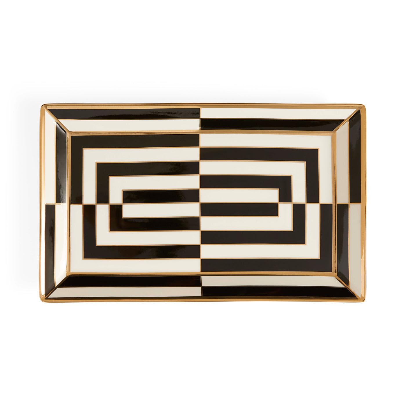 Jonathan Adler Bandeja de servir retangular Op Art : Amazon.com.br