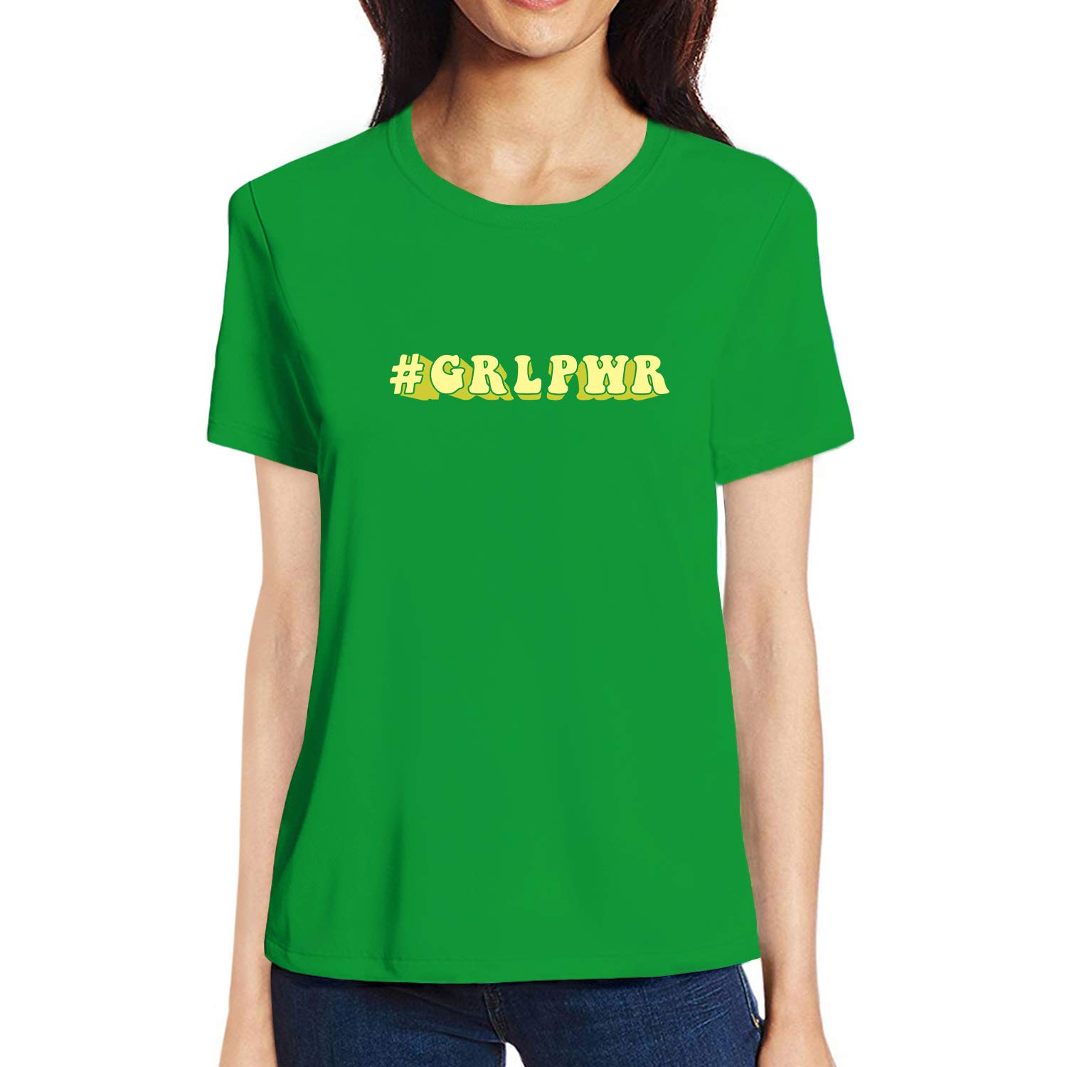 TVP Fashions Graphic Printed Women Tshirt Hashtag Girl Power Cotton Printed Round Neck Half Sleeves Multicolour T Shirt. Feminism, Gender Equality, Feminist Tshirts