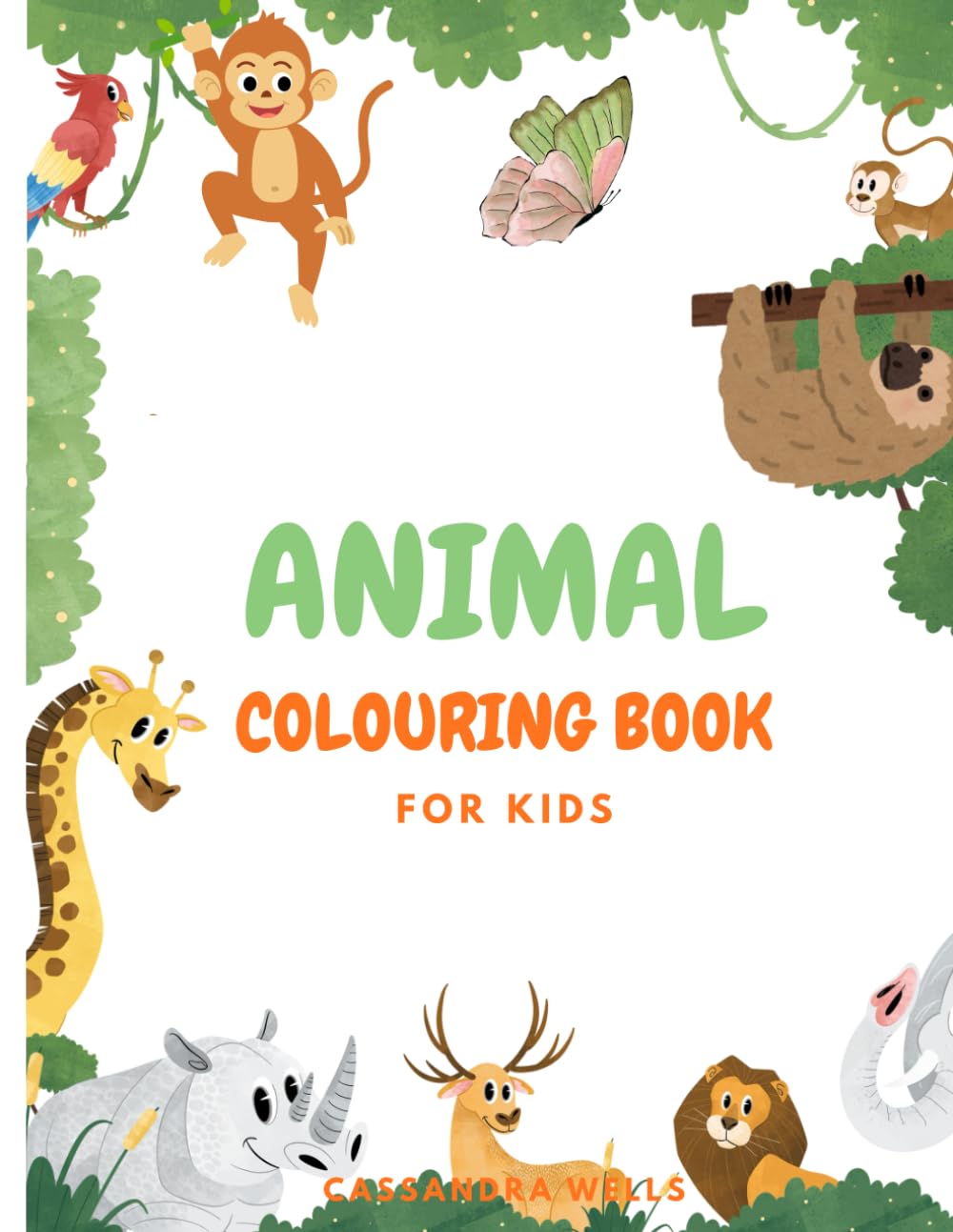 Cute and Fun Animal Coloring Pages for Toddlers & Preschool – Easy, Big Designs for Boys and Girls: Fun and Easy Coloring Pages for Toddlers, Preschoolers & Young Children