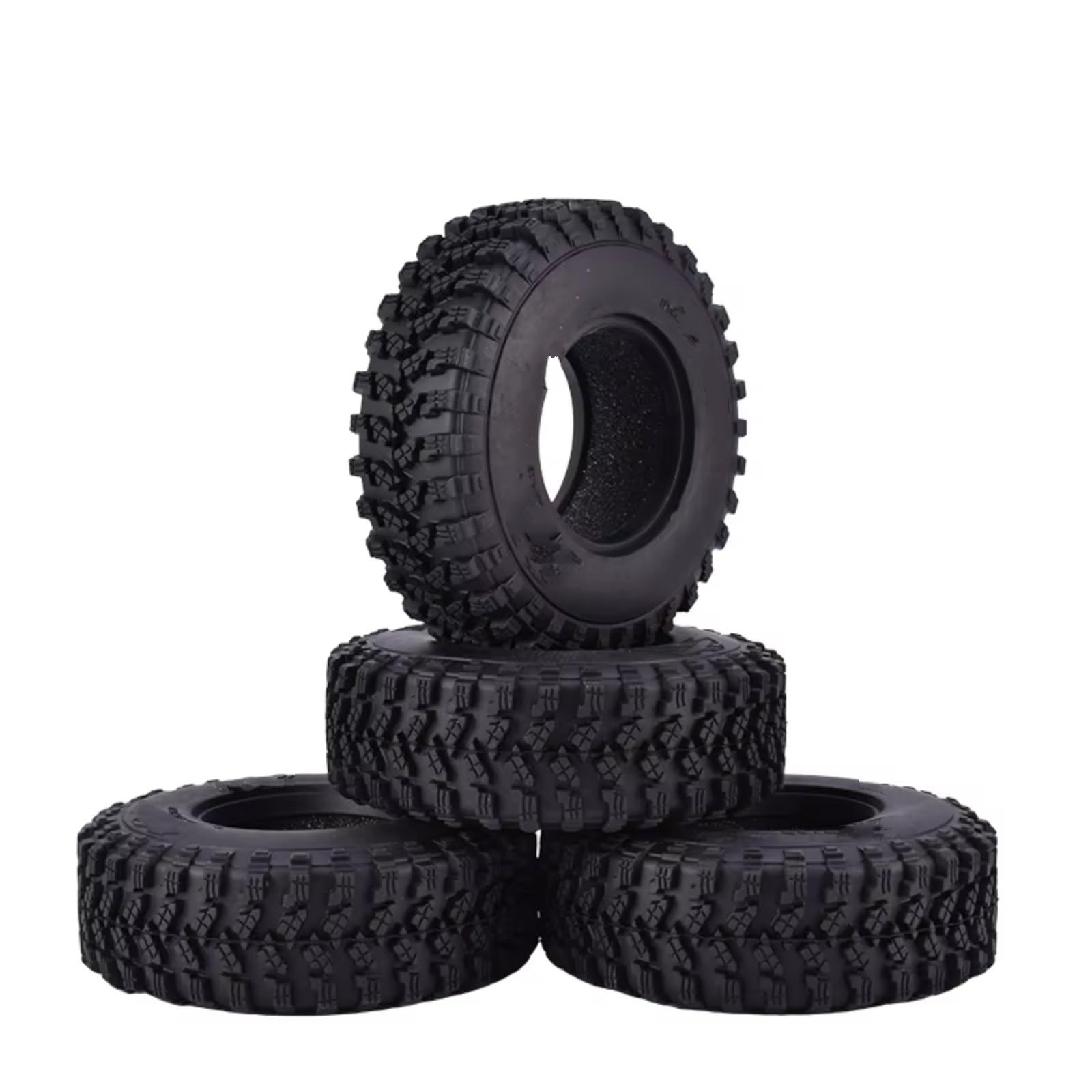 Neumáticos Coche RC Compatible con Traxxas para Redcat para SCX10 para AXIAL TF2 1/10 Piezas para Coche RC Crawler 4 Neumáticos De Goma AUSTAR AX-8020 De 1,9 Pulgadas Y 105 Mm