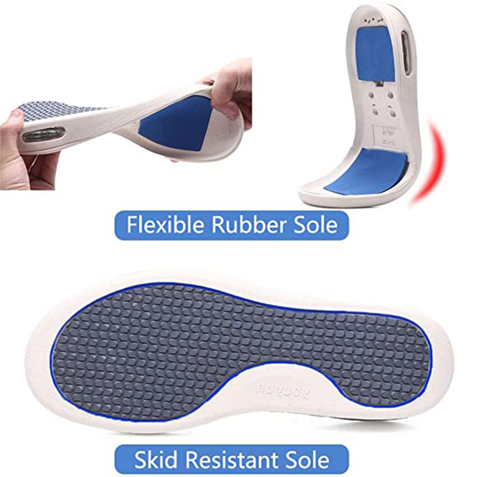 Zapatos para DiabéTicos, Zapatos Anchos para Mujer con Edemas, con Cierres Totalmente Ajustables, FáCiles De Poner Y Quitar, Zapatillas para Caminar para Pies Hinchados