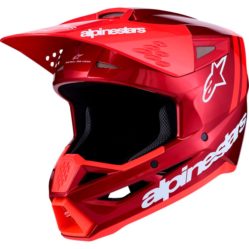 Alpinestars S-M3 Radium Kask motocrossowy, czerwony/biały, XL (61/62)