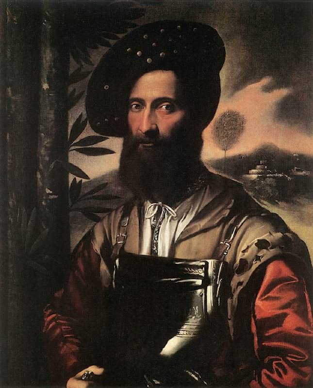 Toile Modern Peinture Portrait d'un Dosso Dossi Poster Image Impression Sur Toile
