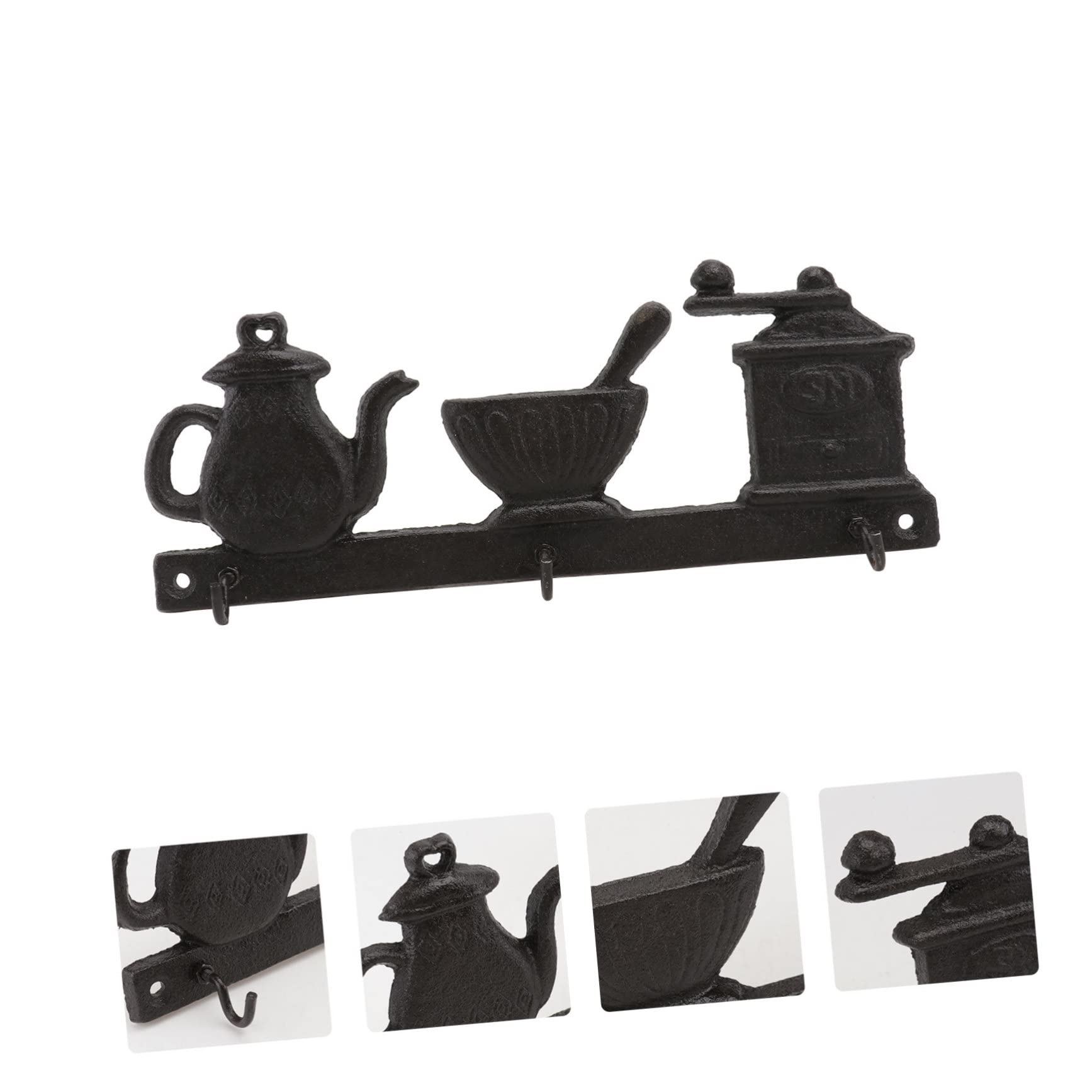 Cabilock Perchero Retro de Pared Gancho Estilo Tetera Creativo para Colgar para Entrada Dormitorio Baño Hogar