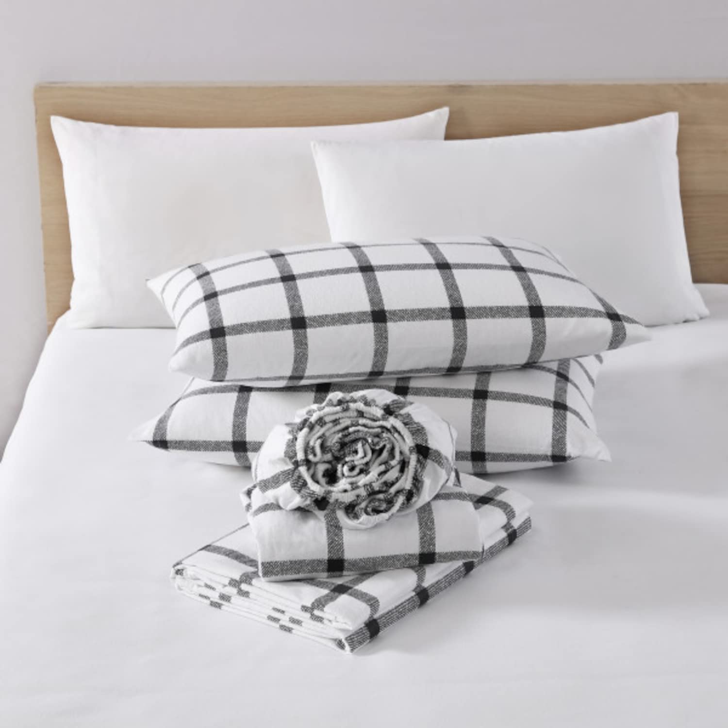 Eddie Bauer Home - Flanellen collectie katoenen beddengoedset, voorgekrompen en geborsteld voor extra zachtheid, comfort en gezellig gevoel, vol, Westridge Plaid