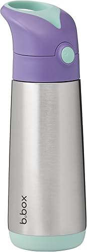 Miniatura 10 de b.box Botella de bebida aislada  12 onzas  Acero inoxidable aislante de doble pared  Mantiene el frío hasta 8 horas, mantiene el calor 6 horas