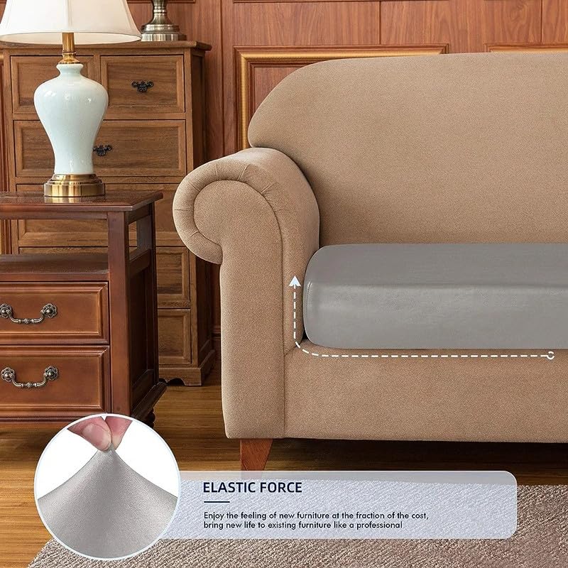 Image of Namdev Art's 3 Seater Sofa Foam Cushions Sofa Seat Meditation Cushion for Floor | Yoga Cushion, Meditation Accessory, Floor Cushions Molfino Fabric Cushion (Grey)