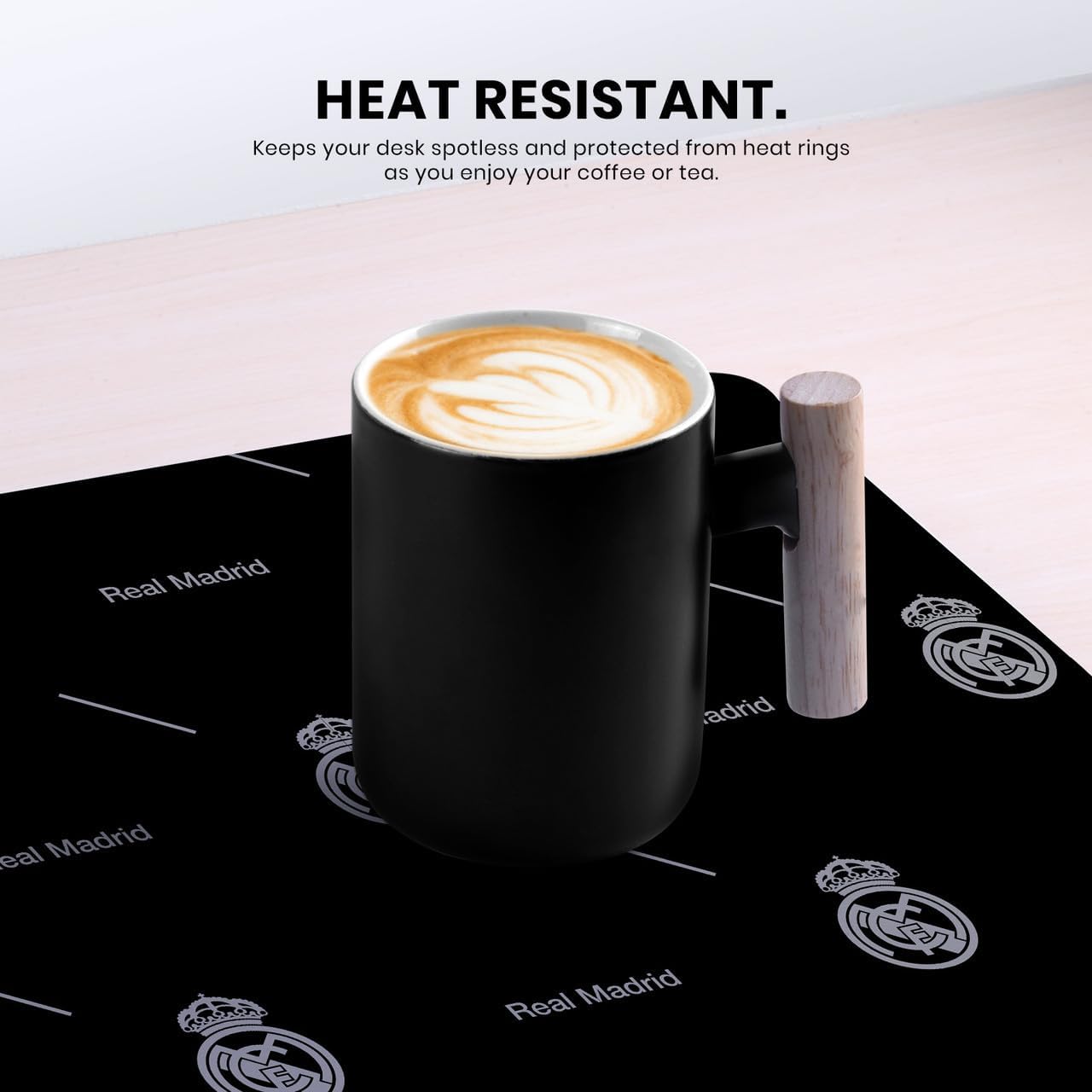 Head Case Designs Officially Licensed Real Madrid CF Icons Badge Logo 37.4 x 15.75 x 0.16 inches (900 x 400 mm) - XL Gaming Office Desk PC Keyboard Mouse Mat Pad