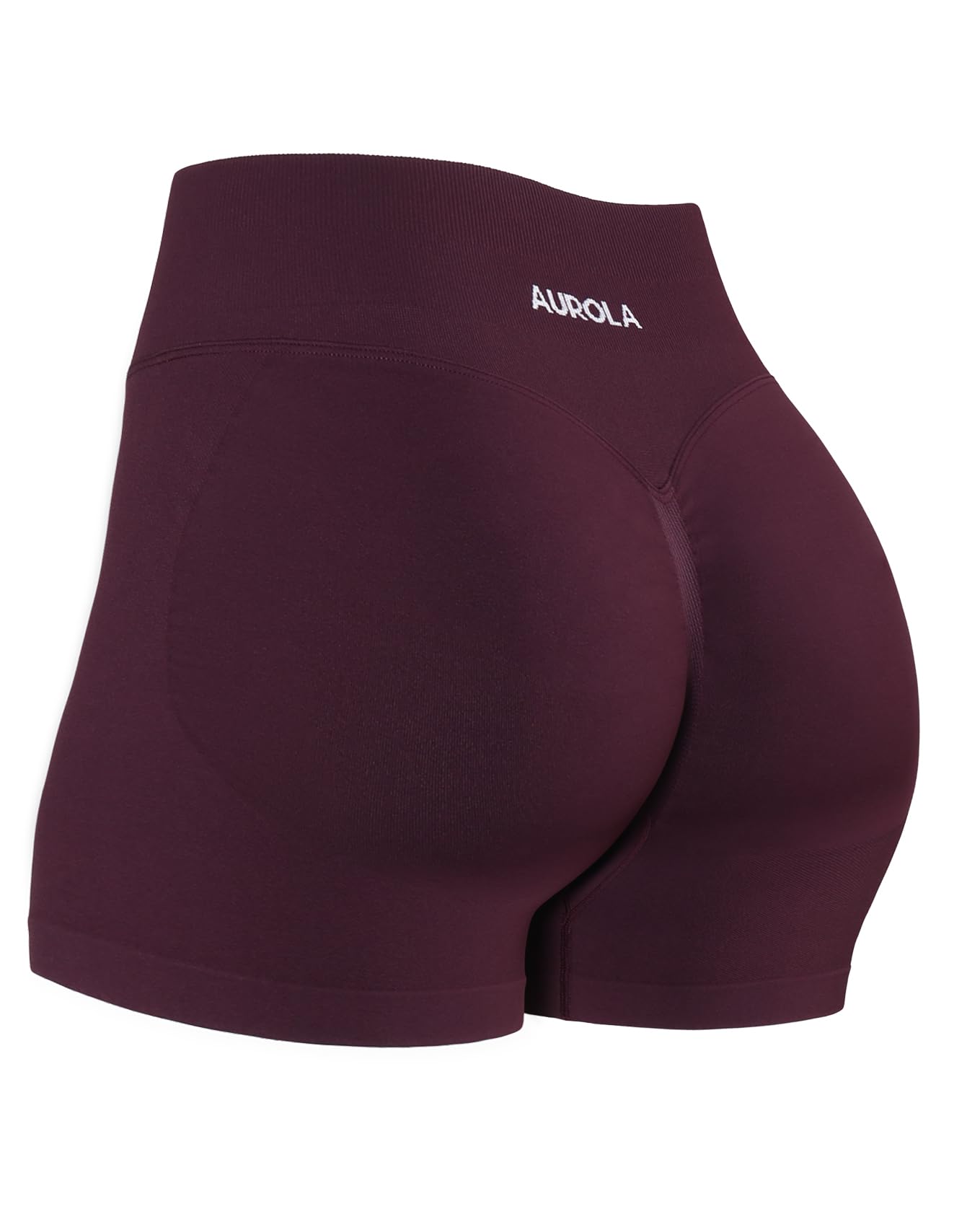 AUROLA Influence Workout Shorts for Women,2.5 3.5 4.5 5.5 6.5 No Roll Up Squat Proof Scrunch Seamless Compression Gym Short