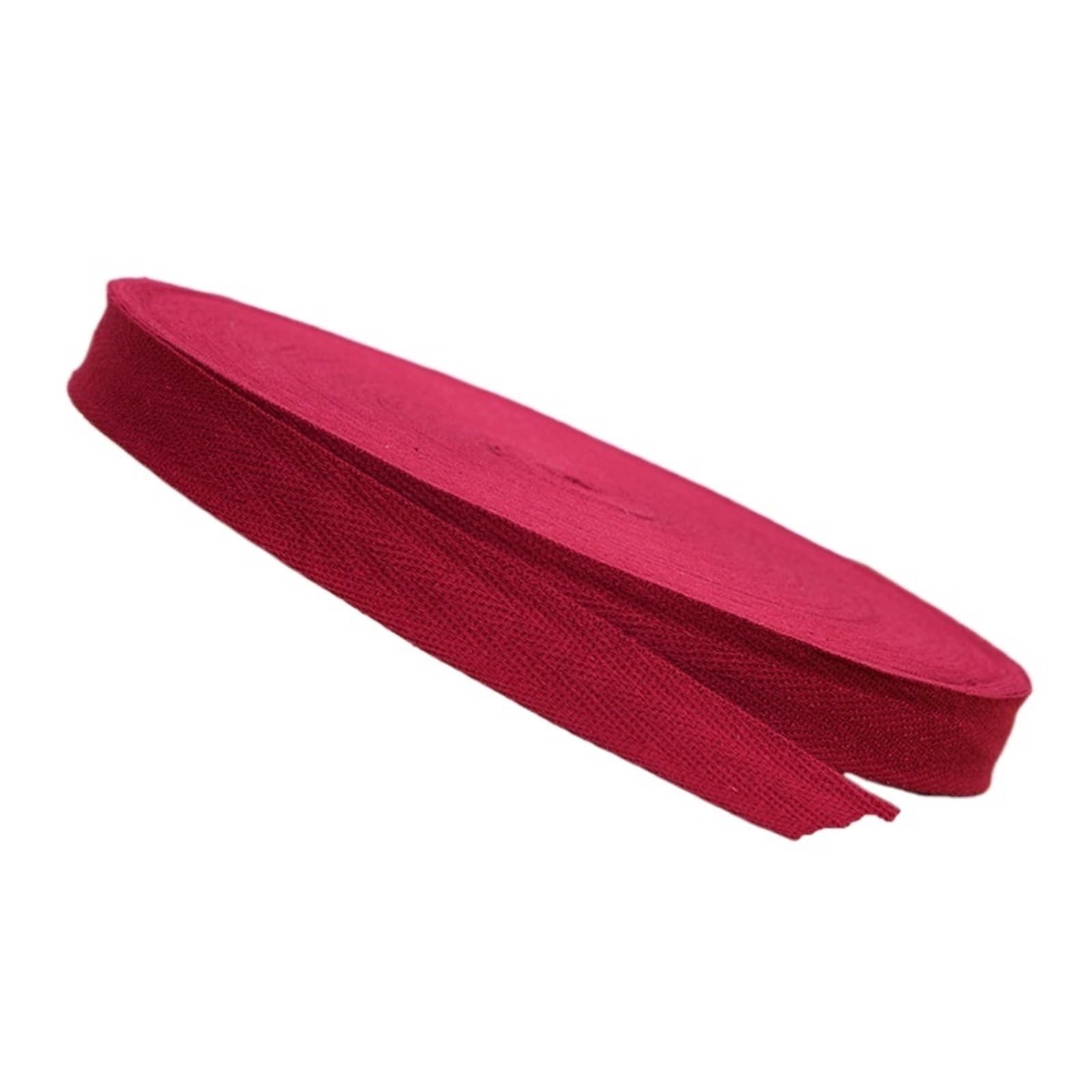 FOELANNE Nylon Heavy Webbing Strap, Cotton Webbing Strap Ribbon Multicolor 10/15/20mm x 10m(Red wine,10mm 10meters)