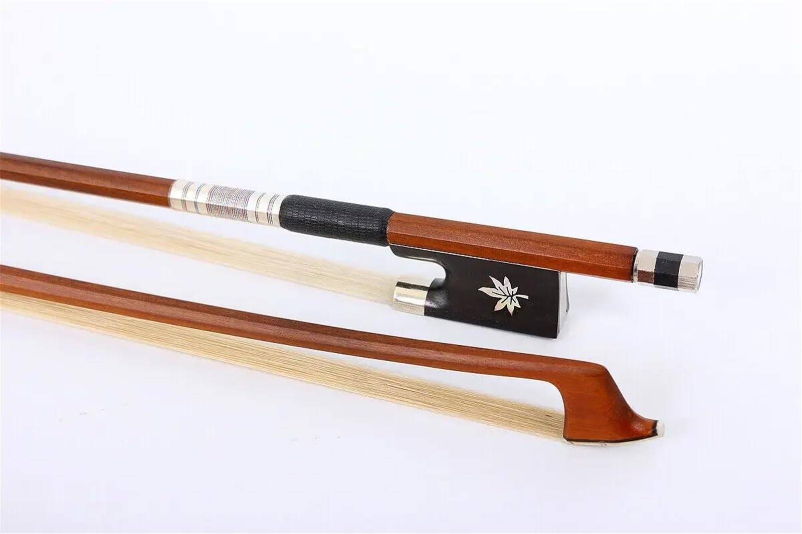 Arco per violino Archetto per violino 4/4 di dimensioni standard con intarsi in crine di ebano Well Balance Professional
