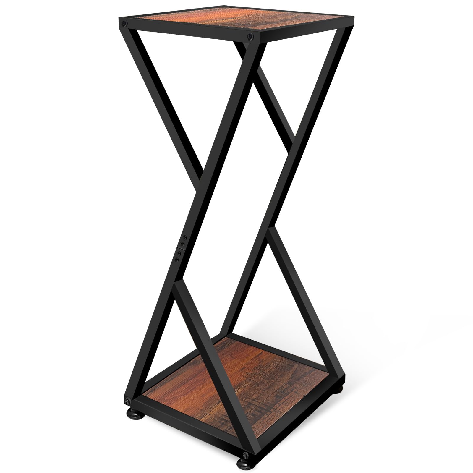 2 Tier Heavy Duty Plant Shelf, Black